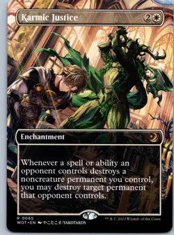 Karmic Justice (Anime Borderless) Wilds of Eldraine: Enchanting Tales NM R - Image 1