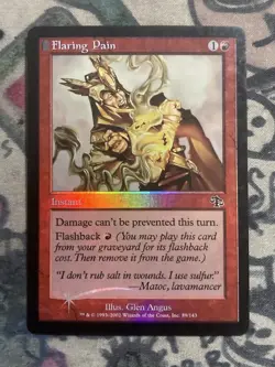 MTG Foil Flaring Pain Judgment (89/143) Regular Common Magic The Gathering - Image 1