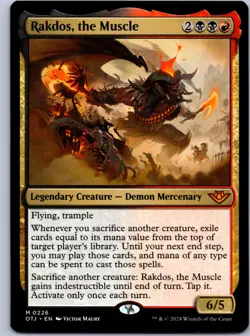 Rakdos, the Muscle M Outlaws of Thunder Junction 226 NM - Image 1