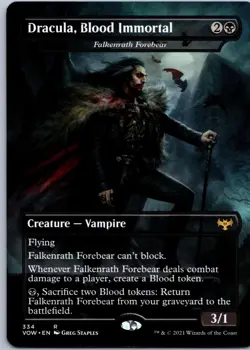 Dracula, Blood Immortal - Falkenrath Forebear R Innistrad: Crimson Vow 334 NM - Image 1