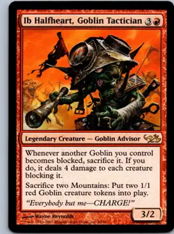 Ib Halfheart, Goblin Tactician Duel Decks: Elves vs. Goblins NM R - Image 1