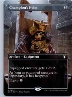 Champion's Helm (Borderless) - Commander Masters - R 654 NM - Image 1