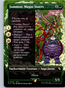 Summon: Magus Sisters (Borderless) R Commander: FINAL FANTASY 200 NM - Image 1