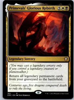 Primevals' Glorious Rebirth - Commander: Dominaria United - R 165 NM - Image 1
