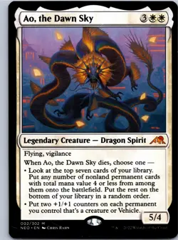 Ao, the Dawn Sky - Kamigawa: Neon Dynasty - M 2 NM - Image 1