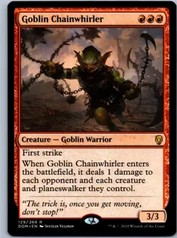 Goblin Chainwhirler Dominaria NM R - Image 1