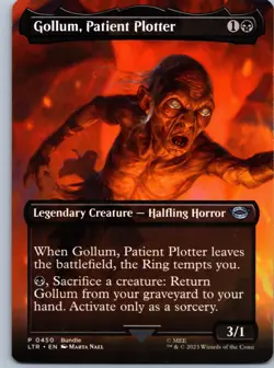 Gollum, Patient Plotter (Borderless) (LTR) Lord of the Rings MTG - Image 1