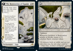 x1 The Restoration of Eiganjo // Architect of Restoration - Foil R MTG Kamigawa: - Image 1