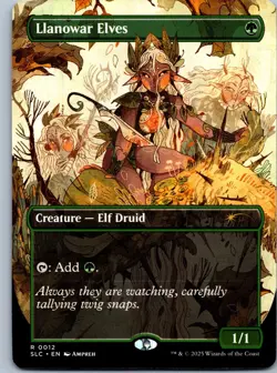 Llanowar Elves Secret Lair Countdown Kit NM R - Image 1