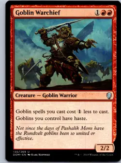 Goblin Warchief - Dominaria - U 130 NM - Image 1