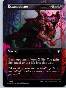 Exsanguinate (Borderless) Commander Masters NM MTG - Image 1