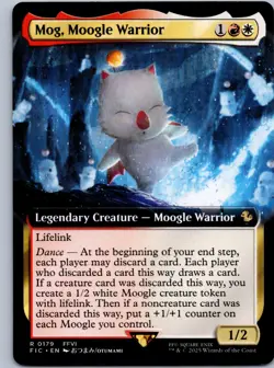 Mog, Moogle Warrior (Extended Art) - Commander: FINAL FANTASY - R 179 NM - Image 1