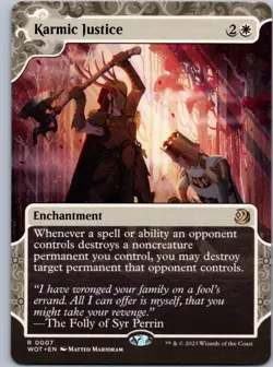 Karmic Justice - Wilds of Eldraine: Enchanting Tales - R 7 NM - Image 1