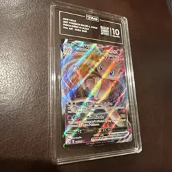 Mew Vmax 114/264 Full Art Ultra Rare Fusion Strike Pokemon Tag 10 Gem Mint Eng. - Image 1