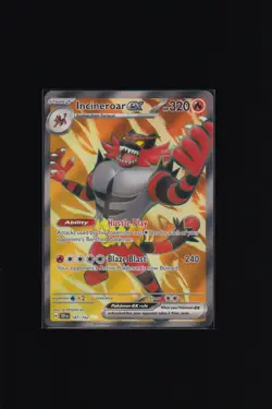 Incineroar ex 187/162 SV Temporal Forces Ultra Rare Full Art Pokemon TCG Card NM - Image 1