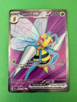 Pokemon TCG- Beedrill ex 98/86- Full Art Double Ultra Rare- Chaos Rising- NM - Image 1