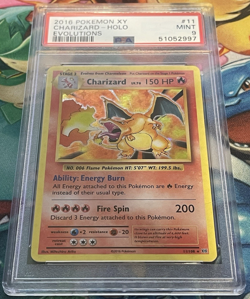 2016 POKEMON XY EVOLUTIONS #11 CHARIZARD-HOLO EVOLUTIONS PSA 9 - Image 2