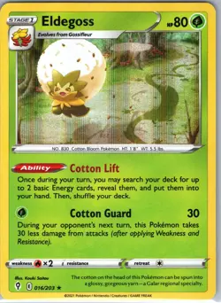 Eldegoss 016/203 Holo Rare Evolving Skies Pokemon Near Mint - Image 1