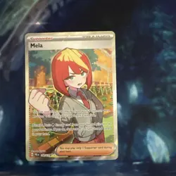 Pokemon TCG Trainer Mela Ultra Rare Holo Card 140/131 Prismatic Evolutions - Image 1