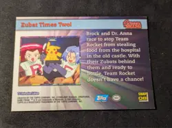 Topps Pokemon Screen Snap08 Zubat Times Two Blue Label Holo LP - Image 2