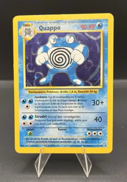 Pokemon Base Set Unlimited Quappo (Poliwrath) - 13/102 - Holo - German - Image 1