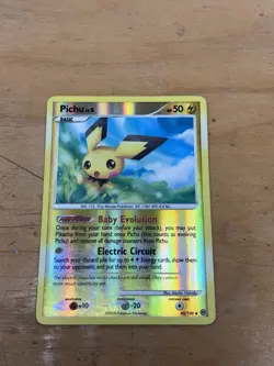 Pichu 45/100 Stormfront Reverse Holo Uncommon 2008 HP/DMG - Image 1