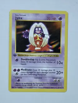 1999 Pokemon TCG Jynx 031/102 Base Set Shadowless 1st Edition - Image 1