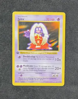 1999 Pokemon TCG Jynx 031/102 Base Set Shadowless 1st Edition - Image 3