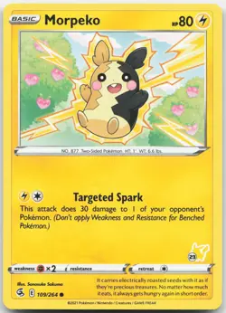 Morpeko (#23 Pikachu Stamped) 109/264 - Battle Academy 2022 - Promo - Pokemon - Image 1