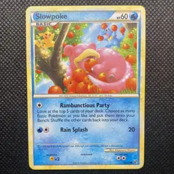 Pokemon TCG Slowpoke HGSS Undaunted 66/90 Regular Common Non Holo 2010 LP - Image 1