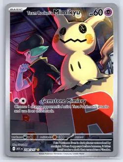 TEAM ROCKET'S MIMIKYU 238/217 ILLUSTRATION RARE ASCENDED HEROES POKEMON HOLO NM - Image 1