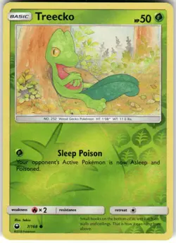 Treecko 7/168 Common Celestial Storm Pokemon Reverse Holo Lightly Played - Image 1