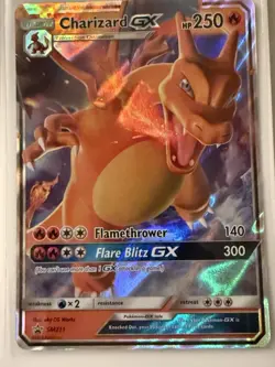 Pokemon TCG English Promo GX Holo Charizard GX SM211 - Image 1