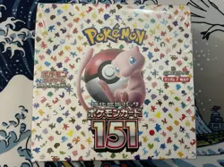 Dented Pokemon TCG Scarlet Violet 151 BOOSTER BOX Sealed Japanese W Shrink Wrap - Image 1