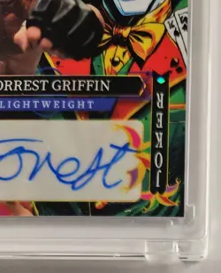2025 WILD CARD FULL FACE JOKER TRUE 1/1 AUTO FORREST GRIFFIN UFC MMA ICON MINT💰 - Image 5