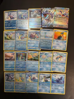 20x Lapras Ex V Pokemon Card Lot - Holo Reverse Rare Cards Collection Vintage - Image 1