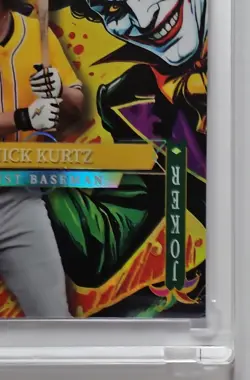 2025 WILD CARD FULL FACE JOKER TRUE 1/1 ROOKIE NICK KURTZ OAKLAND ATHLETICS MINT - Image 5