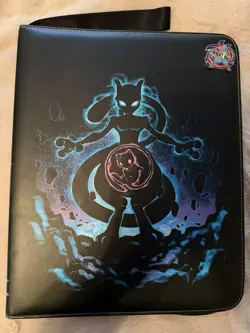 Pokemon TCG Mewtwo And Mew Binder ( Comes With 50 + Pages And Pin Included) - Image 1