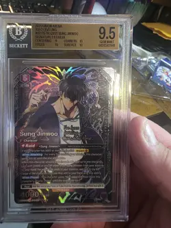 2026 Union Arena Solo Leveling Sung JInwoo BGS 9.5 GEM MINT 2 Star Signature - Image 1