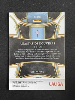 Anastasios Douvikas 2023-24 Panini Select La Liga Mezzanine Silver Prizm RC #158 - Image 2