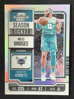 Miles Brides 2023-24 Panini Contenders Optic Season Ticket Silver #77 - Image 1