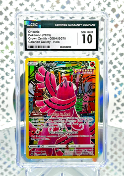 CGC 10 Oricorio GG04/GG70 Crown Zenith Secret Illustration Rare Pokemon Card - Image 1