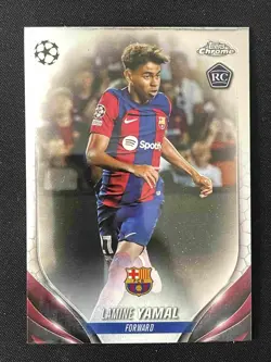 Lamine Yamal 2023-24 Topps Chrome UEFA RC #64 - Image 1