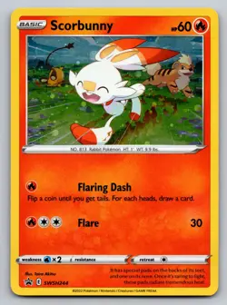 Scorbunny - (Cosmos Holo) Holo Promo SWSH: Sword & Shield Promo Cards SWSH244 NM - Image 1