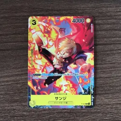V2 ONE PIECE Card Game Paramount War P 034 sanji v jump Character - Image 1