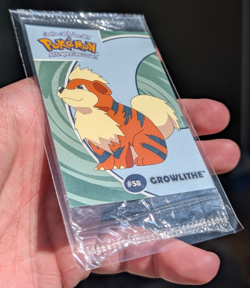 Growlithe #58 Danone Promo Sealed French Pokemon Card - Image 2