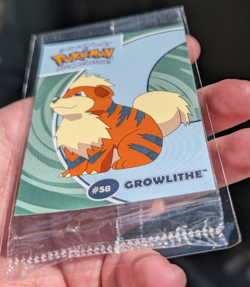 Growlithe #58 Danone Promo Sealed French Pokemon Card - Image 3