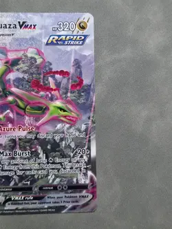 Rayquaza VMAX Alternate Art Secret Rare 218/203 Evolving Skies Holo PERFECT CARD - Image 5
