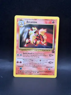 Pokemon Card TCG Arcanine Black Star Promo 6 League 2000 Rare - Image 1