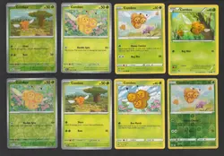 Combee Pokemon Card Collection Set of 8 English Cards Reverse Holo Cute Grass - Image 1